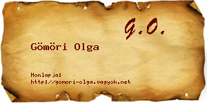 Gömöri Olga névjegykártya